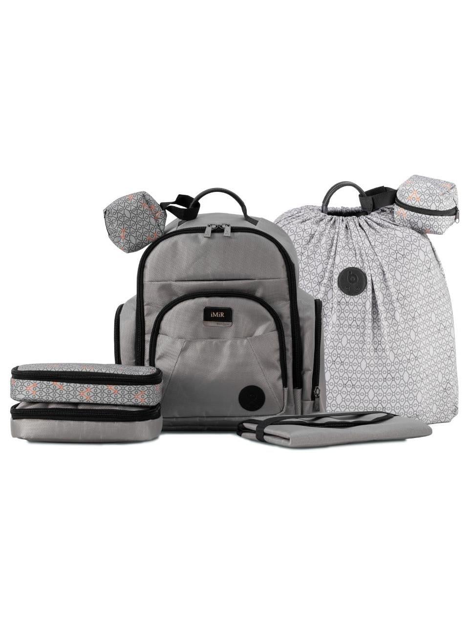 Gezenbebe Çok Fonksiyonlu Kişiselleştirilebilir Bebekli Aile Bebek Bakım Sırt Çantası Grey
