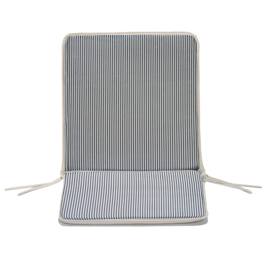 Erinöz Aspendos Sandalye Minderi - Lacivert Çizgili