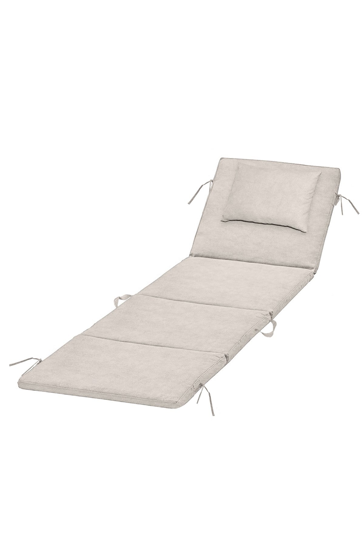 Haegs Plaj Minderi, Plaj Çantası Tasarımlı, Katlanır Plaj Matı, Yastıklı, Plaj Şezlong Minderleri, 22 Dens 180x53x2cm - Bej