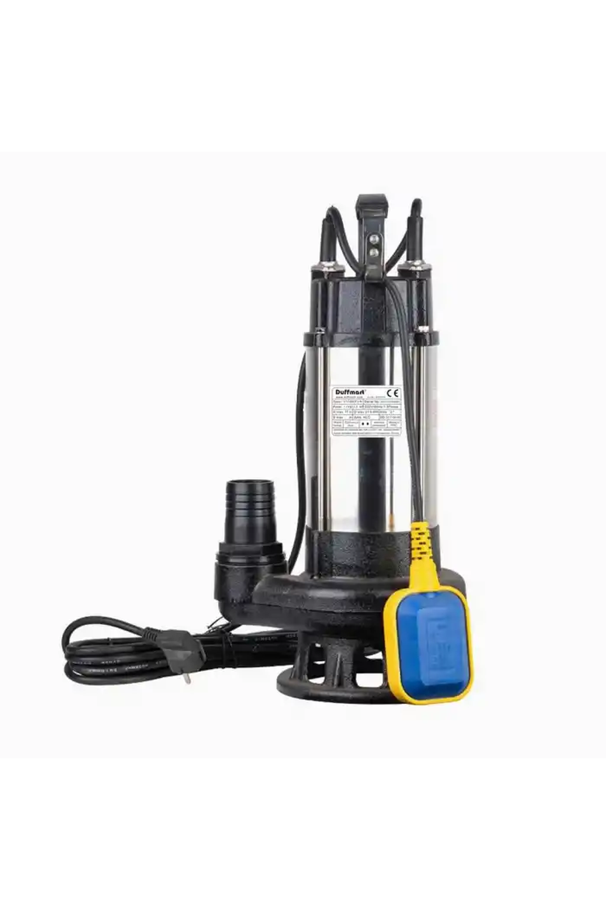 Duffmart V1100F-A Pis Su Foseptik Parçalayıcılı Açık Fanlı Dalgıç Pompa