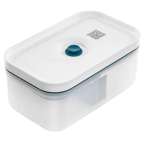 Zwilling Fresh & Save Vakumlu Yemek Taşıma Kabı, M, Plastik, Yarı Şeffaf-Akdeniz Mavisi
