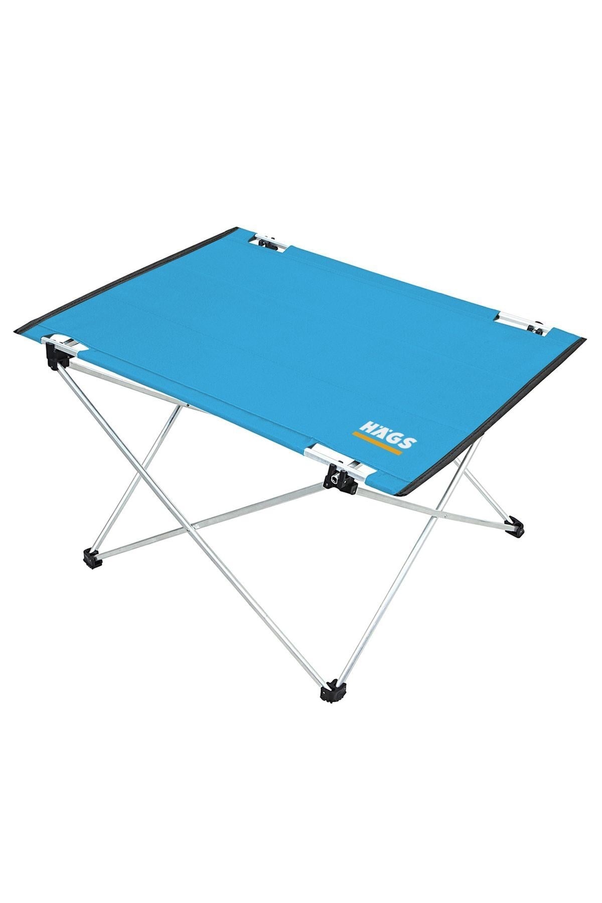 Haegs Ultralight Katlanır Kamp Masası, Piknik, BBQ, Balıkçılık, Avcılık, Plaj, Hiking için Taşınabilir Kompakt Roll Up Outdoor Kamp Masası Medium - Mavi