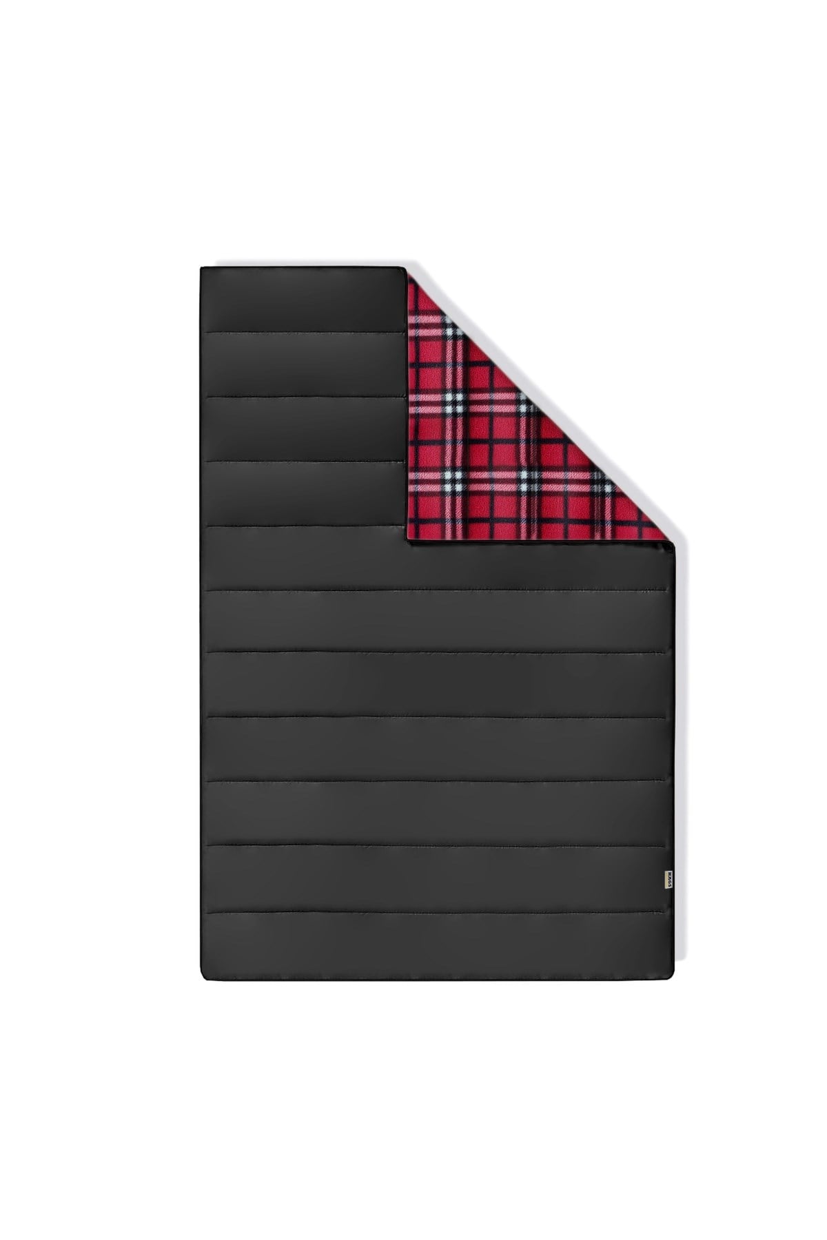 Haegs Flanel Kamp Battaniyesi, Seyahat Yorganı Dış Mekan Hafif Kompakt Outdoor Kamp Çadır Karavan Battaniye 215-150 cm Siyah