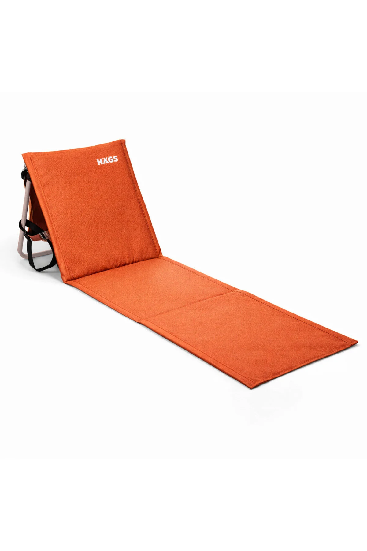 Haegs Katlanabilir Sırt Destekli Kamp ve Plaj Matı, Katlanır Şezlong, Plaj Zemin Sandalyesi, Fermuar Cepli, Kamp, Piknik, Havuz Başı, Deniz, Plaj için Mat, Turuncu