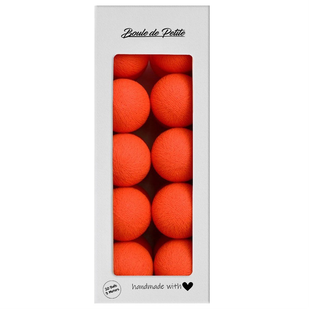 Boule De Petite Neon Orange Işıklı Top Aydınlatma
