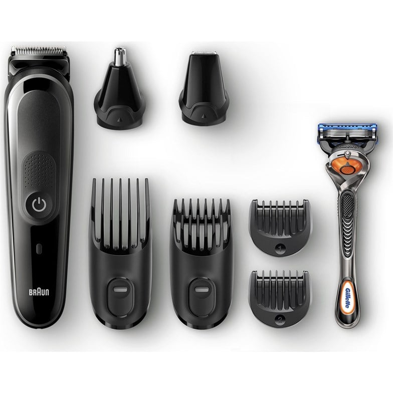 Braun MGK 5060 Şarjlı Erkek Bakım Kiti 7in1 Kablosuz Şekillendirici - Siyah + Gillette Fusion ProGlide