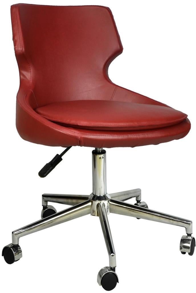 Bürocci Zaga Metal Ayaklı Çalışma Koltuğu-Bordo-2023A0102