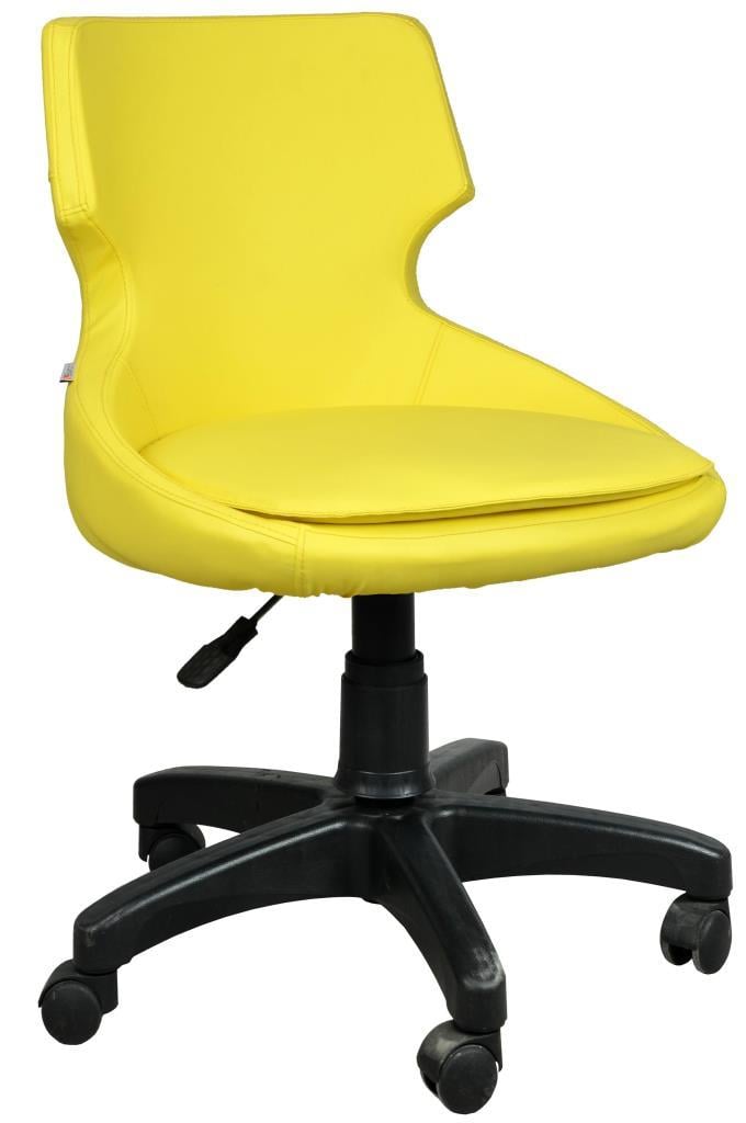Bürocci Zaga Plastik Ayaklı Çalışma Koltuğu-Sarı-2023B0113