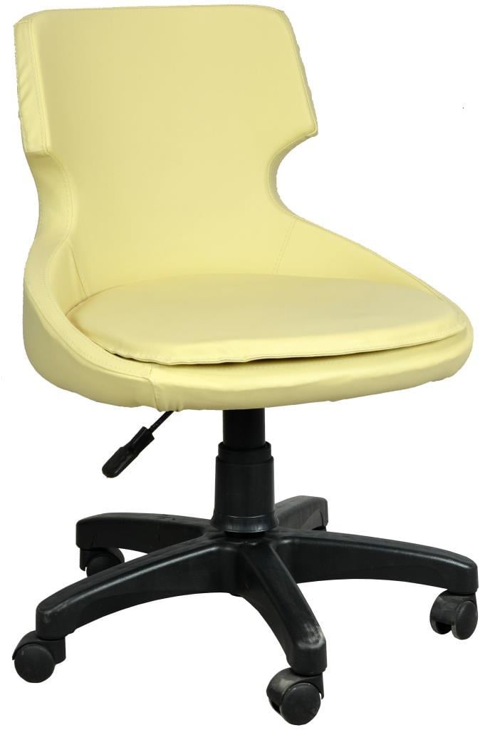 Bürocci Zaga Plastik Ayaklı Çalışma Koltuğu-Krem-2023B0115