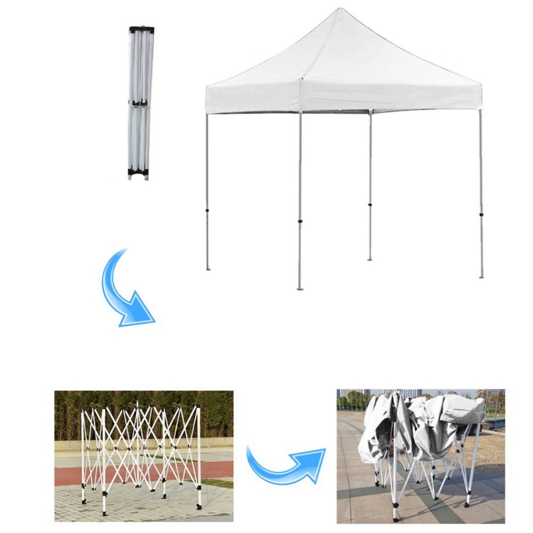 Outdoors 3x3 Beyaz Hızlı Kurulum Çardak