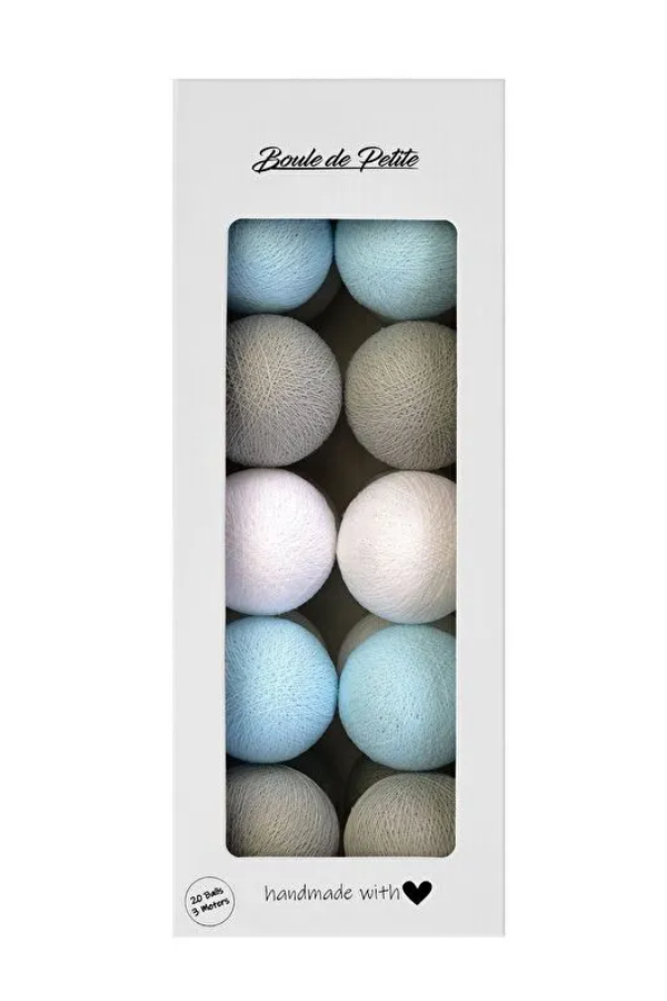 Boule De Petite Blue-Gray Işıklı Top Aydınlatma