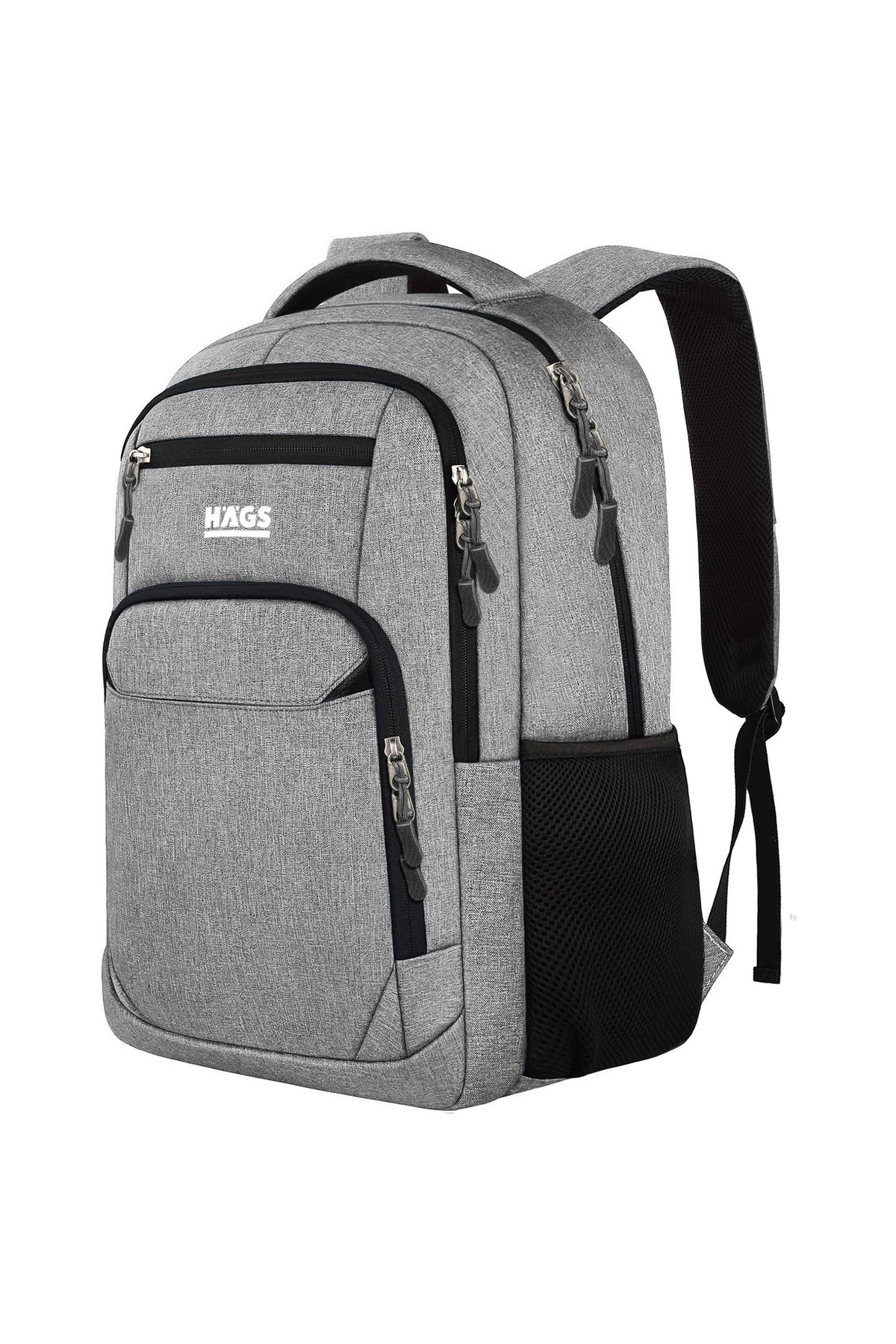Haegs Laptop Sırt Çantası, Multi Cepli İş Seyahat Çantası, Dizüstü Bilgisayar Sırt Çantası, Suya Dayanıklı, Kolej Bilgisayar Çantası, Kadınlar ve Erkekler İçin Çok Bölmeli Organizer Çanta - Gri