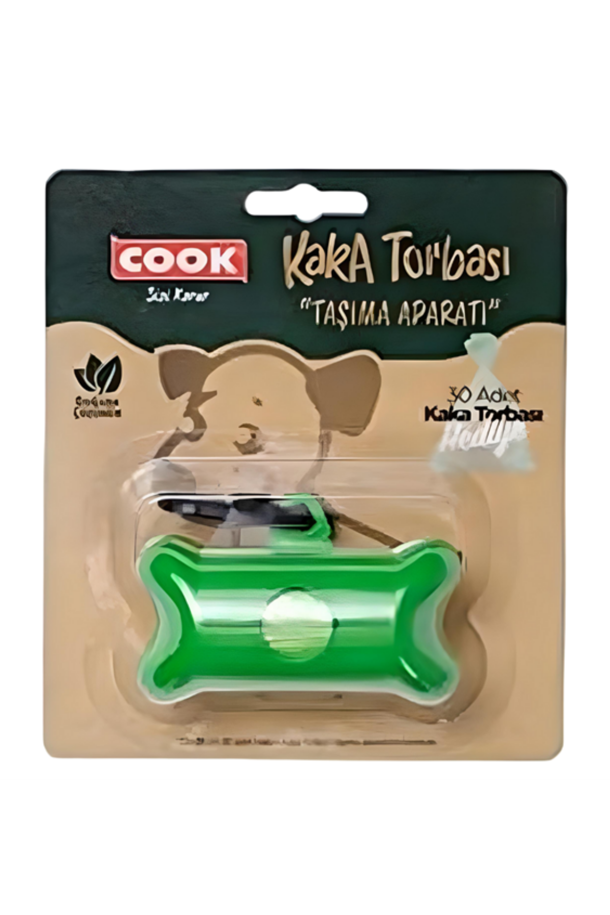 Cook Kaka Torbası Taşıma Aparatı 30'lu Torba Hediyeli Yeşil