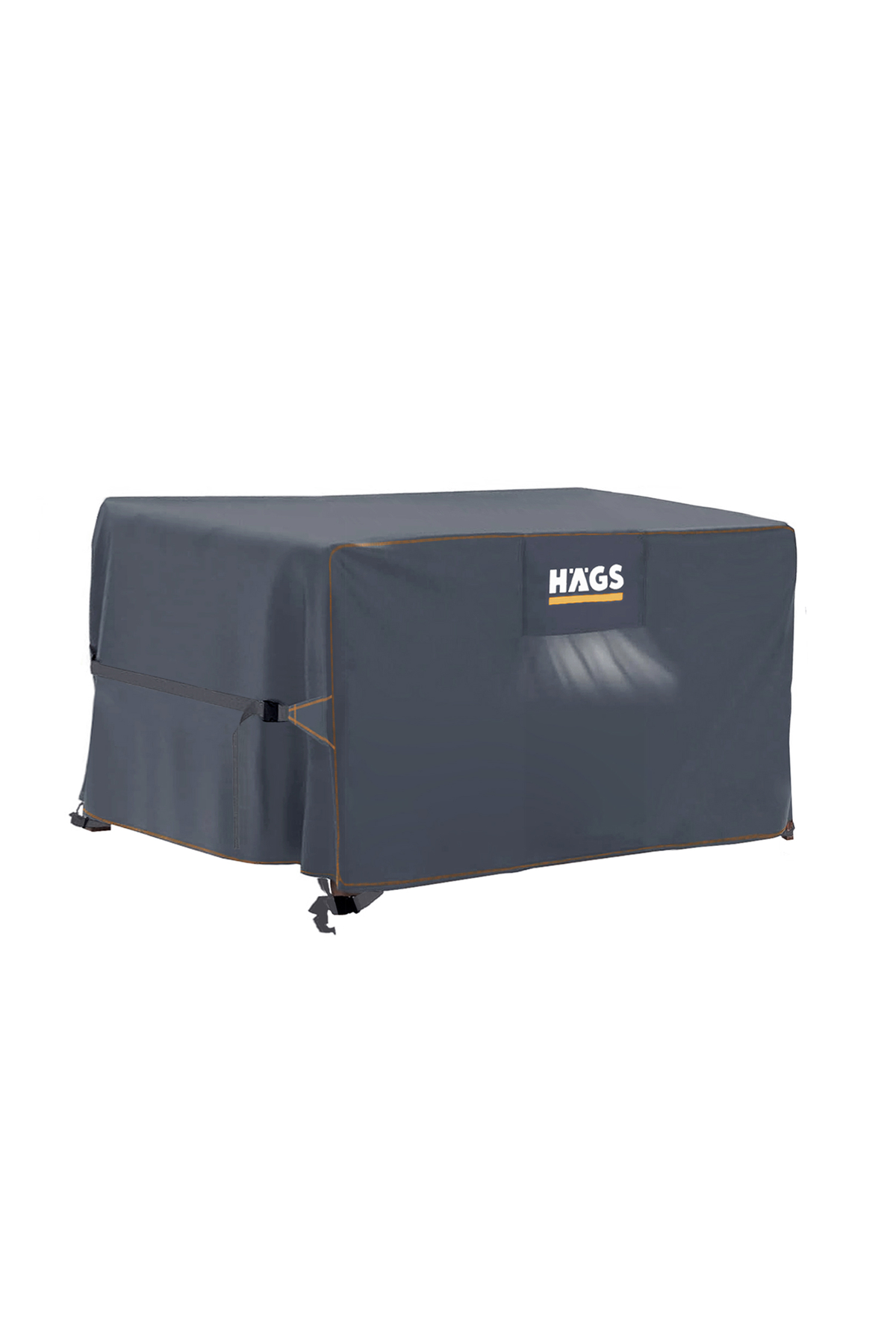 Haegs Bahçe Mobilyası Örtüsü, 150-150-74cm, Ağır Hizmet Oxford Kumaş, Su Geçirmez, Dış Mekan Veranda Masa Örtüsü, Havalandırmalı Masa ve Sandalye Koruma Kılıfı - Gri