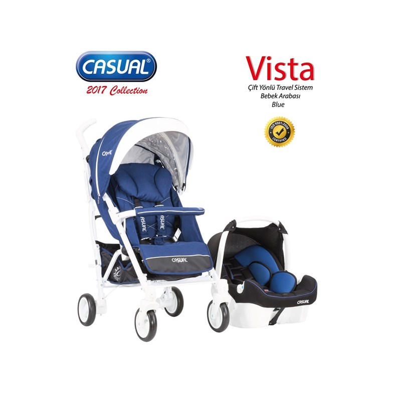 Casual Vista Travel Sistem Bebek Arabası Blue