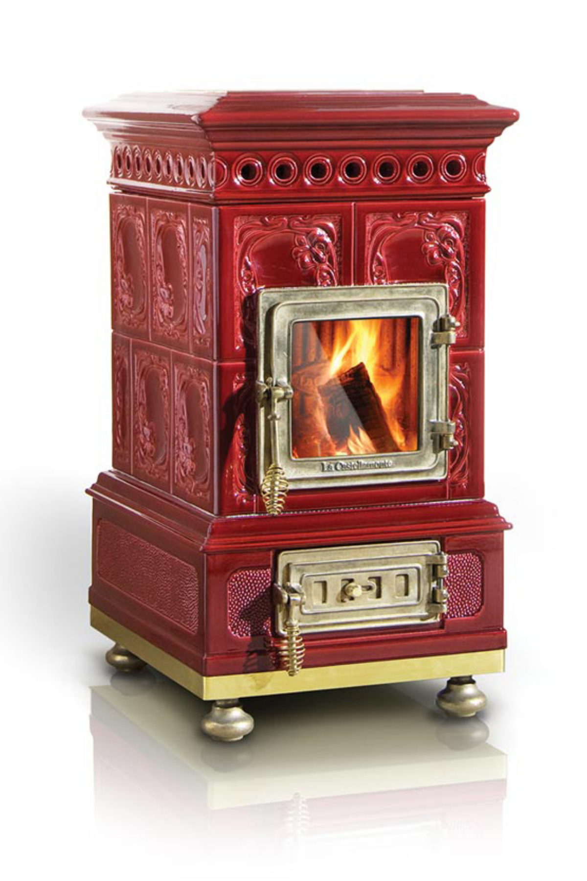 La Castellamonte Liberty Seramik Odun Sobası 120 cm 