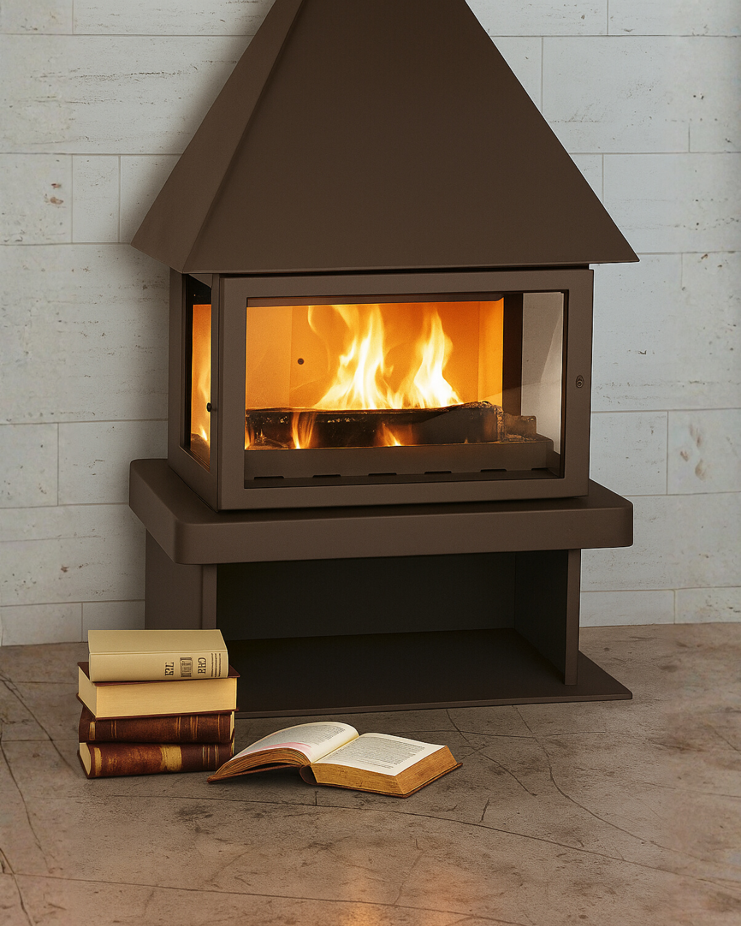 Lacunza CM Metal 7-14 kW Metal Odun Sobası Şömine