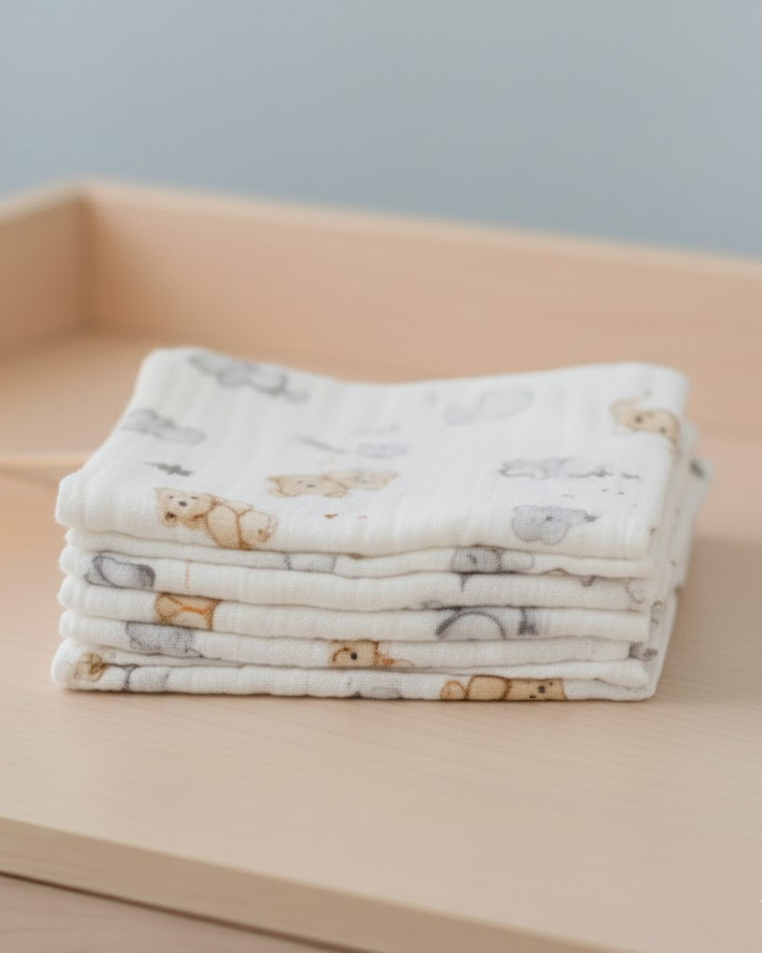 Reyo Beberotti Müslin 4'lü Ağız Ter Bezi Ayıcık