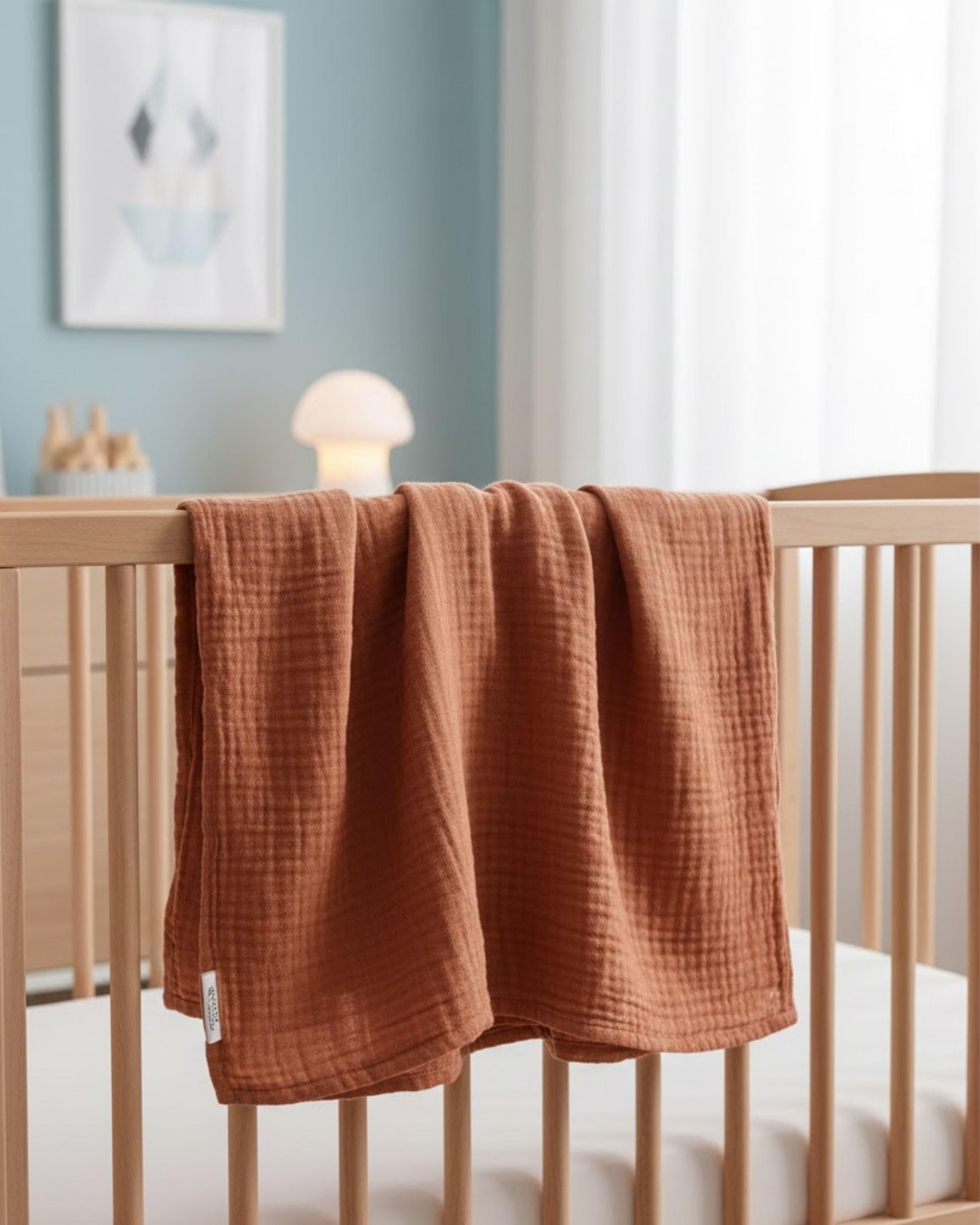 Reyo Beberotti Müslin Tekli Örtü Tarçın 120 cm