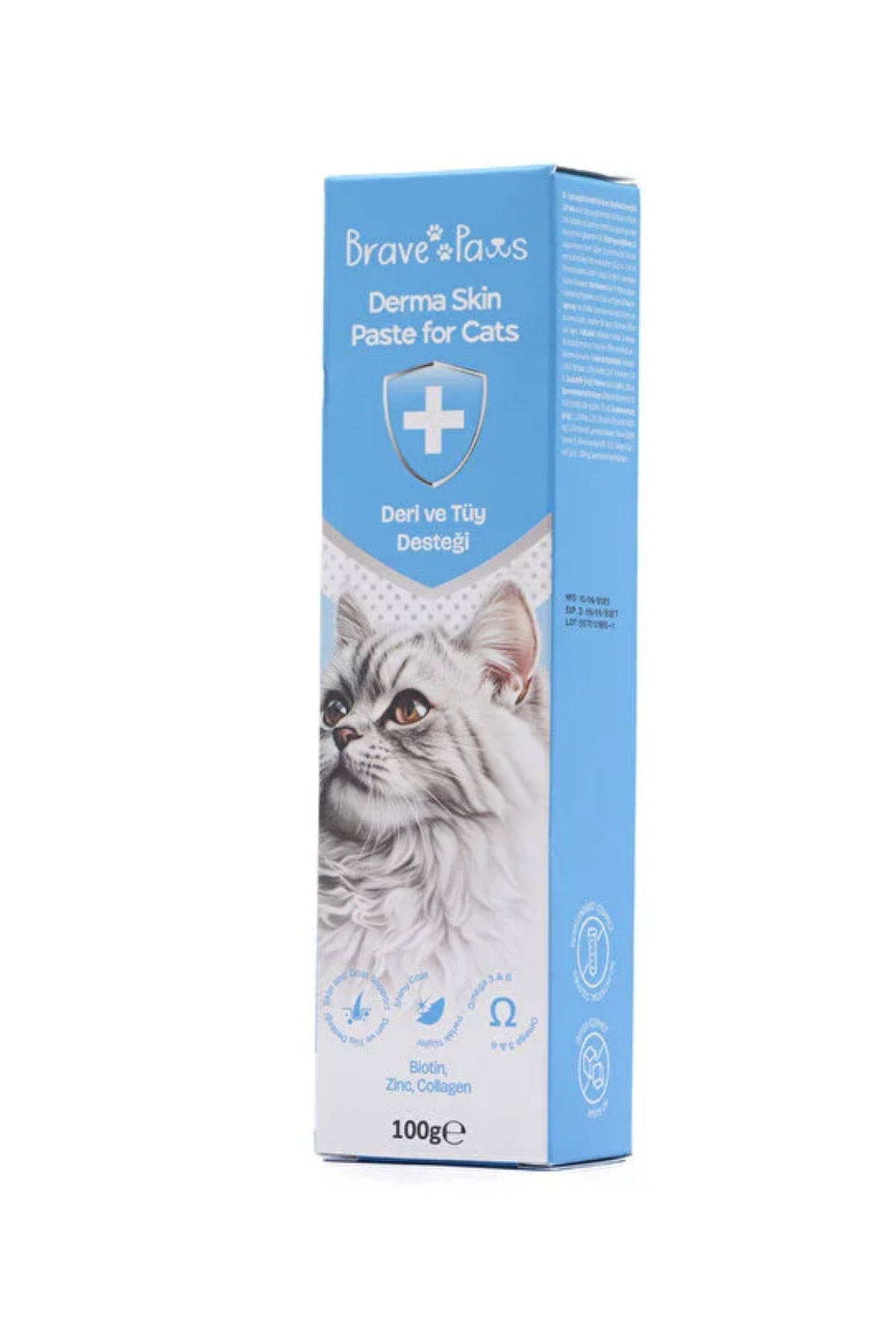 Brave Paws Deri Ve Tüy Desteği İçin Kedi Macunu