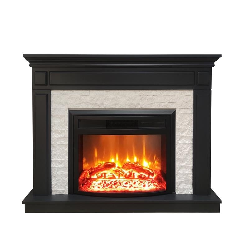 Dlc 1115ANT 1800 Watt Beyaz Taşlı Dekoratif Elektrikli Şömine