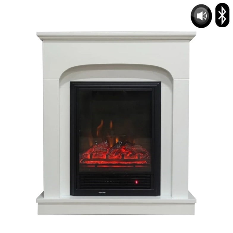 Dlc Round 1800 Watt Bluetooth ve Ses Efektli Dekoratif Elektrikli Şömine