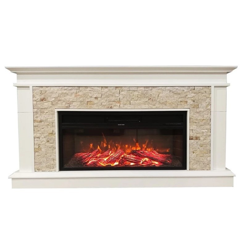 Dlc Tuvalu Doğaltaş 1800 Watt Dekoratif Elektrikli Şömine