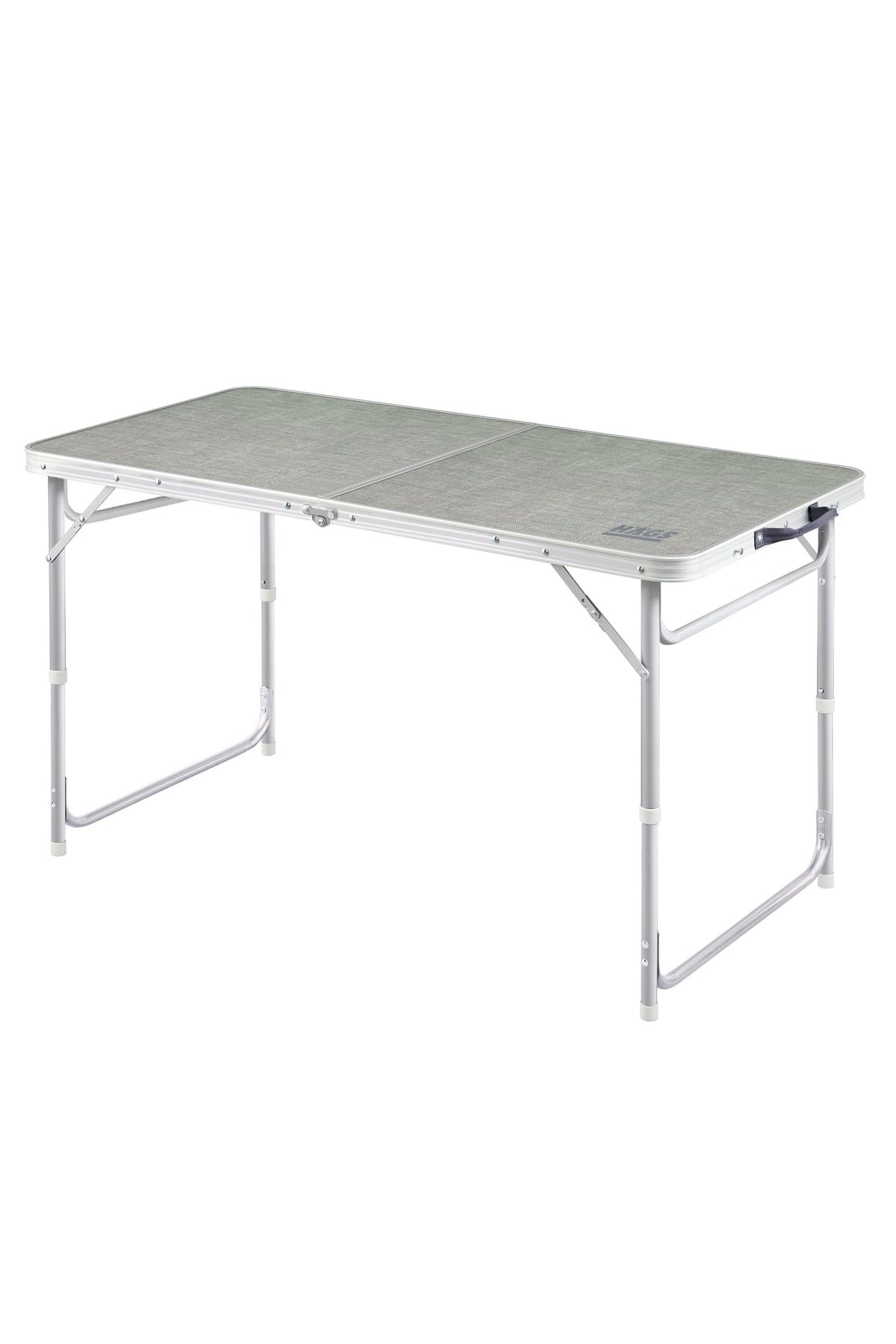 Haegs Portatif Kamp Masası, 3 Yükseklik Ayarlı, Katlanır Piknik Masası, Kolay Taşınabilir Alüminyum Masa - 120x60 - Kumaş Desenli