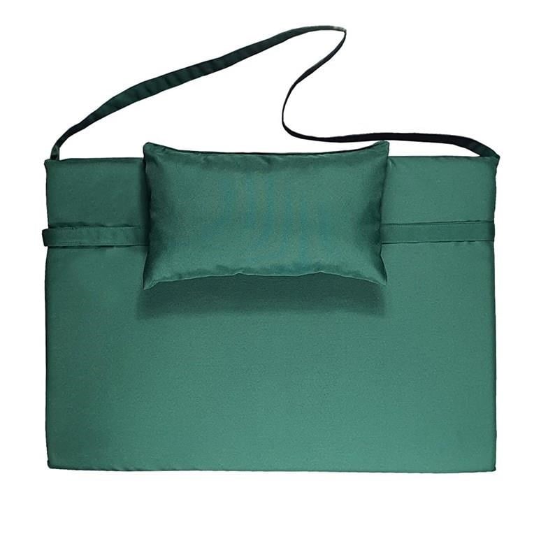 Bysay Taşınabilir Katlanır Plaj Havuz Şezlong Minderi Kamp Yatağı Minderi Haki