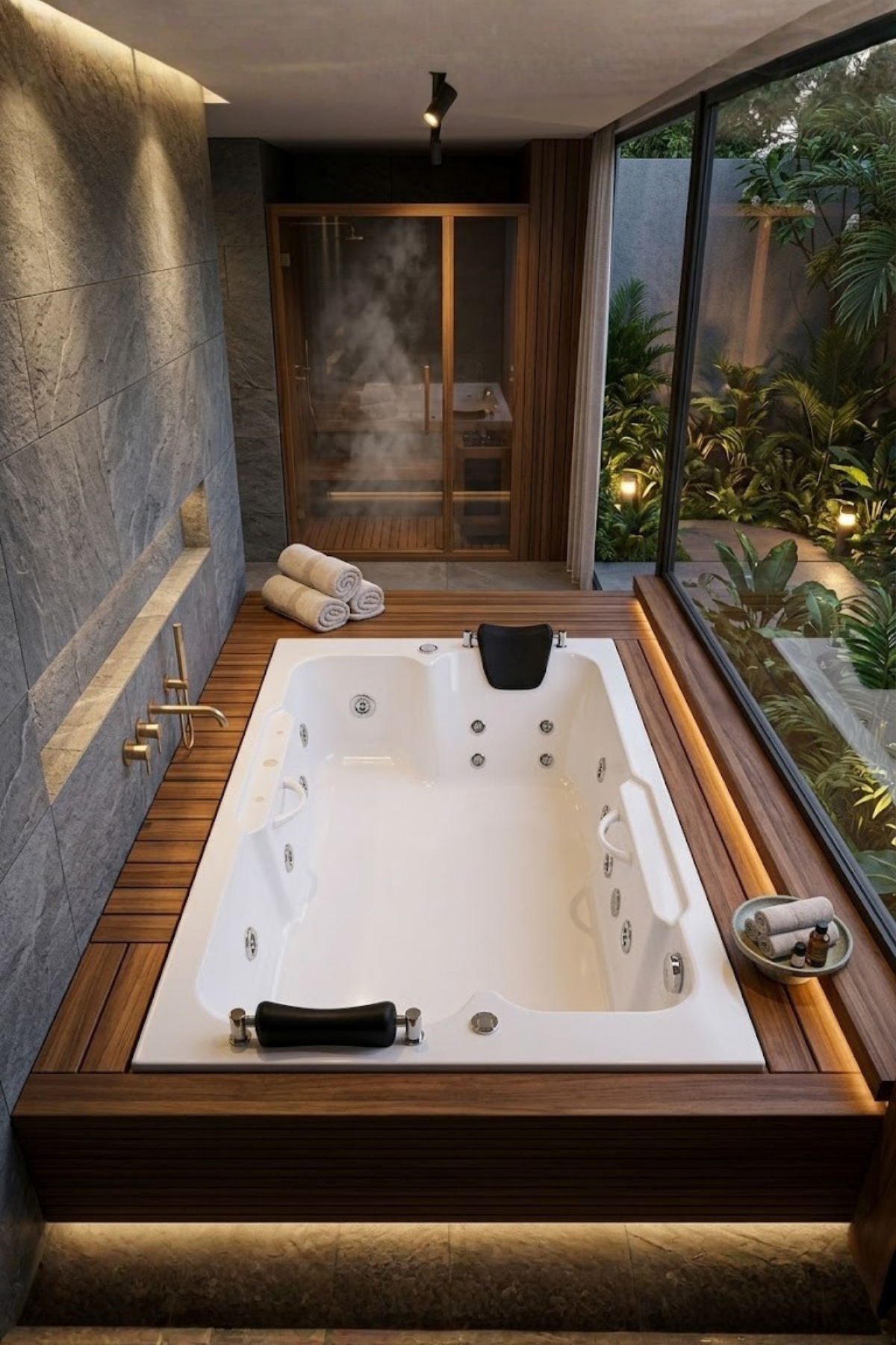 Kuntbay 110 x 180 H 60 Dikdörtgen Çift Kişilik Jakuzi