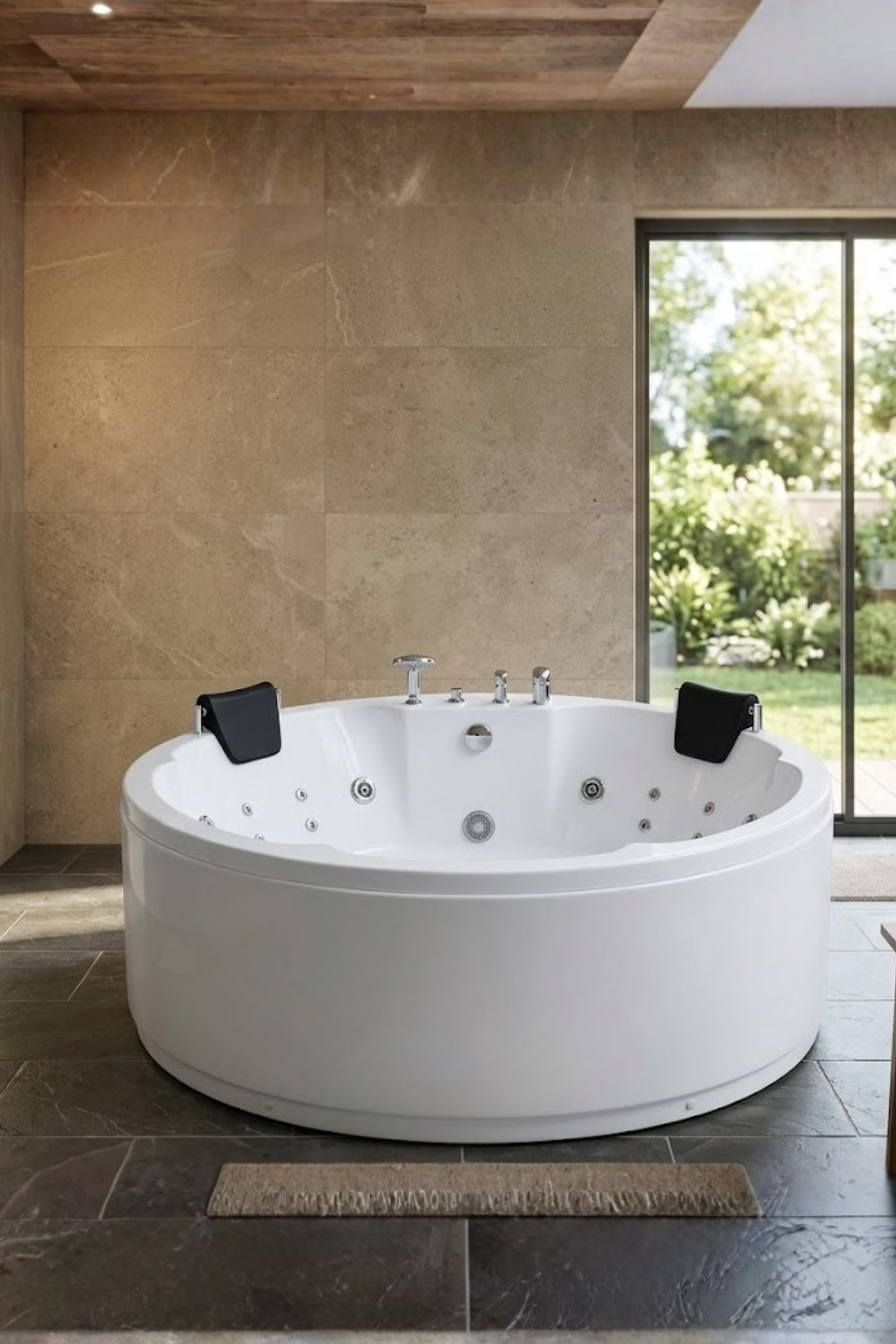 Kuntbay 180 Q H 60 Oval Çift Kişilik Jakuzi