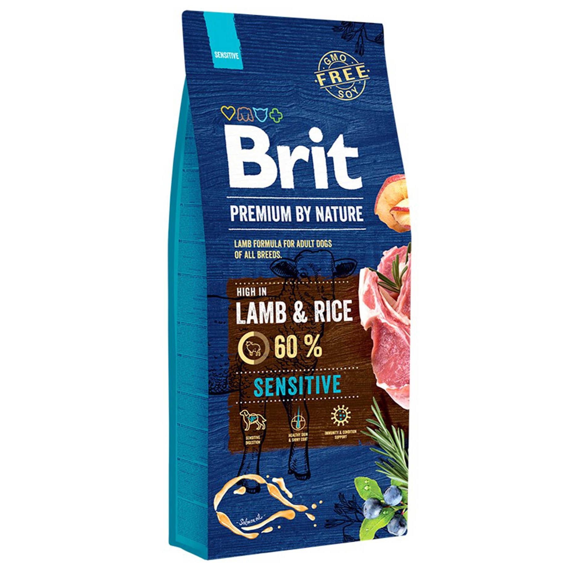Brit Premium Nature Sensitive Lamb Rice Kuzu Etli 15 kg Yetişkin Köpek Maması