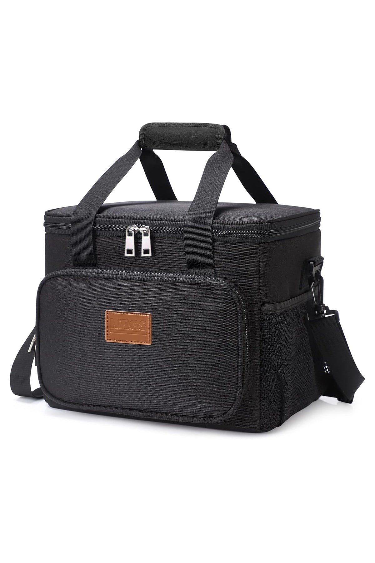 Haegs Termal Çanta, Soğuk Sıcak Tutucu Yalıtımlı Beslenme Çantası, Soğutucu Buzluk Yemek Çantası 15L - Siyah