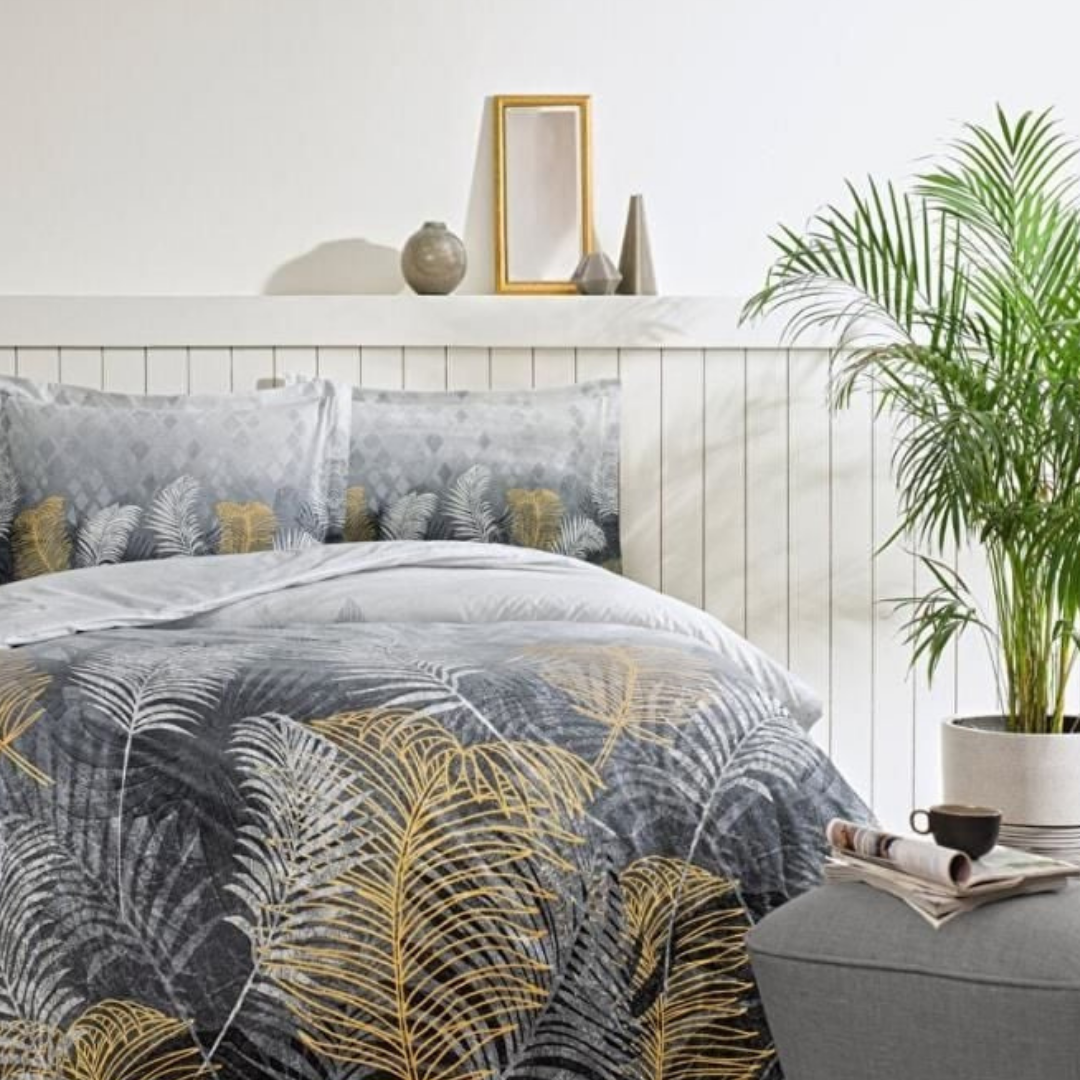 Özdilek Golden Palm Tek Kişilik Nevresim Takımı Gri