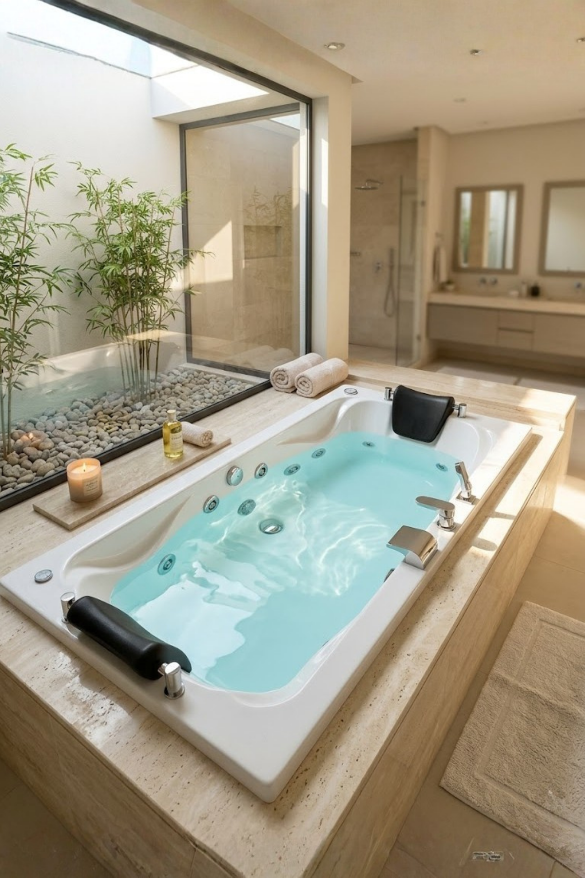 Kuntbay 80 x 180 H 55 Dikdörtgen Çift Kişilik Jakuzi