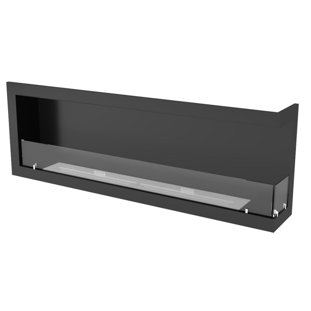 Korflame Sağ Açık 160 Cm Bioetanol Bacasız Şömine