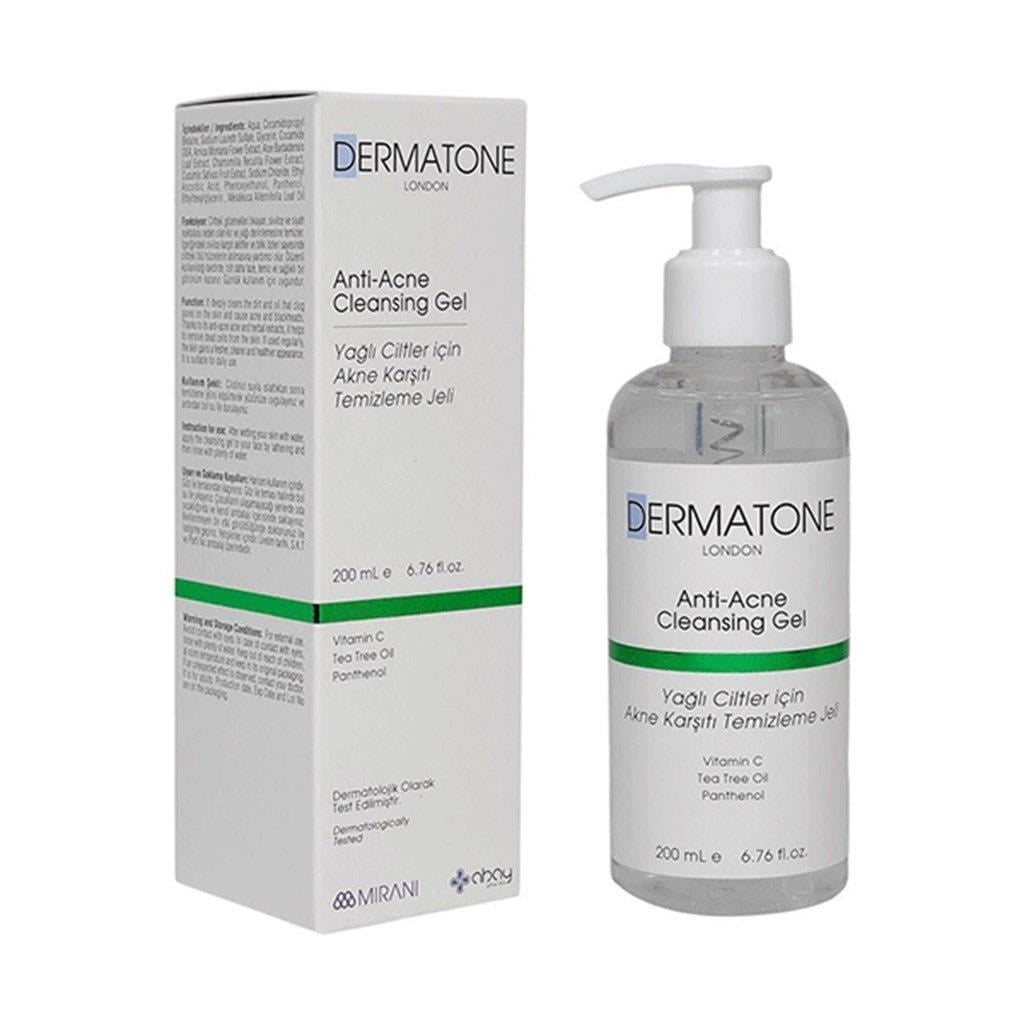 Dermatone Anti-Acne Cleansing Gel Yağlı Ciltler İçin Akne Karşıtı Temizleme Jeli 200 ml