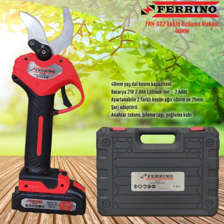 Ferrino G02 40mm Akülü Budama Makası 21v 2.0ah - Ereyon