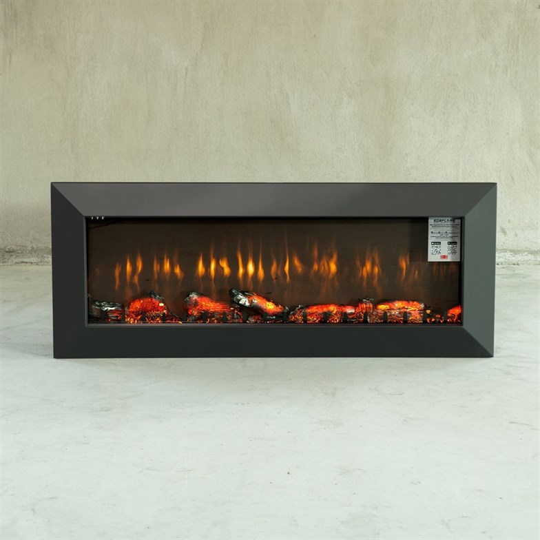 Korflame Kormet 130S 2000 Watt Ses Efektli Isıtmalı Elektrikli Şömine