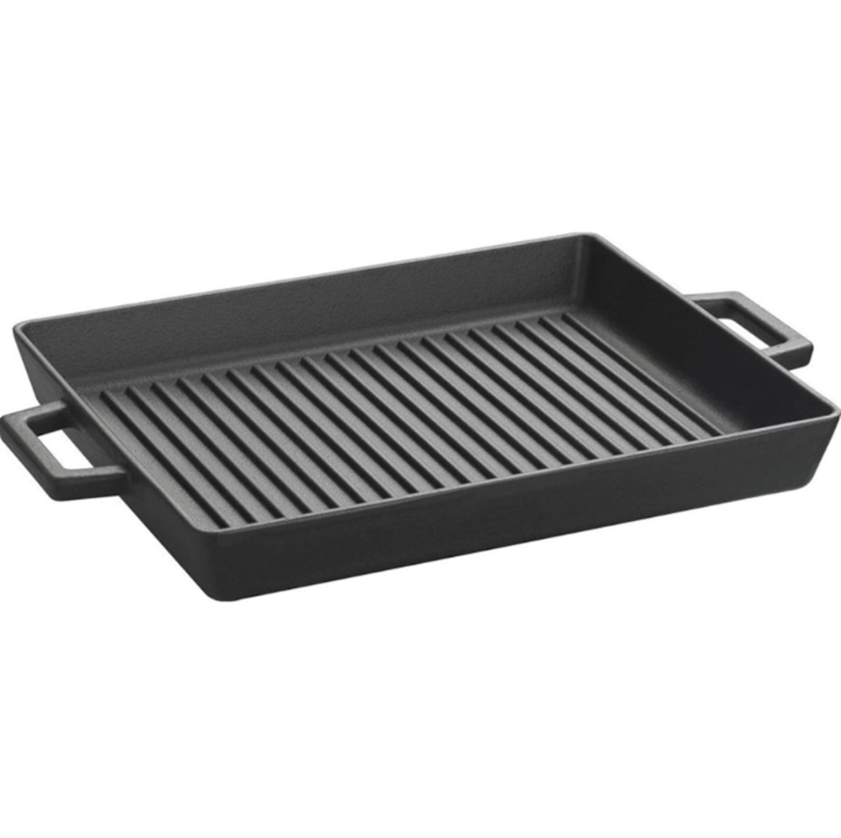 Lava Döküm Dikdörtgen 26x32 cm Metal Kulplu Izgara Tava