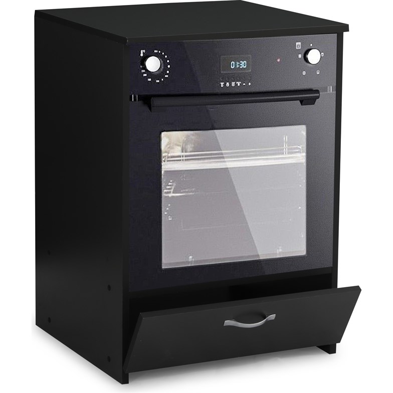 Massan Ankastre Yıldız Setüstü Siyah Renk Modül