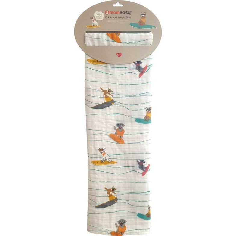 Momeasy 100 x 120 cm Sörf Tekli Örtü