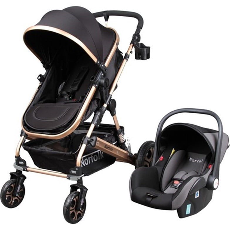 Norfolk Baby Voyage Air Luxury 5 In 1 Siyah Travel Sistem Bebek ArabasI