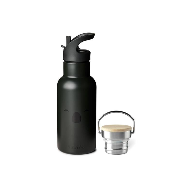 Nuuroo Bertil Pipetli Paslanmaz Çelik Termos Koala Chimera Siyah 350 ML