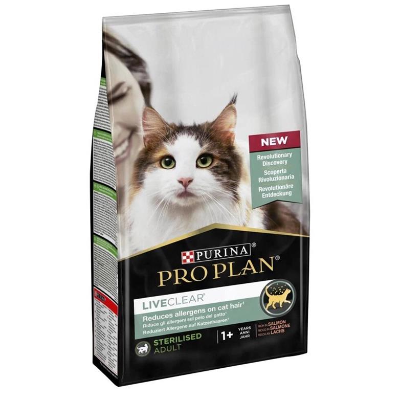 Pro Plan LiveClear Alerjen Azaltan Kısırlaştırılmış Somonlu 1.4 kg Kedi Maması