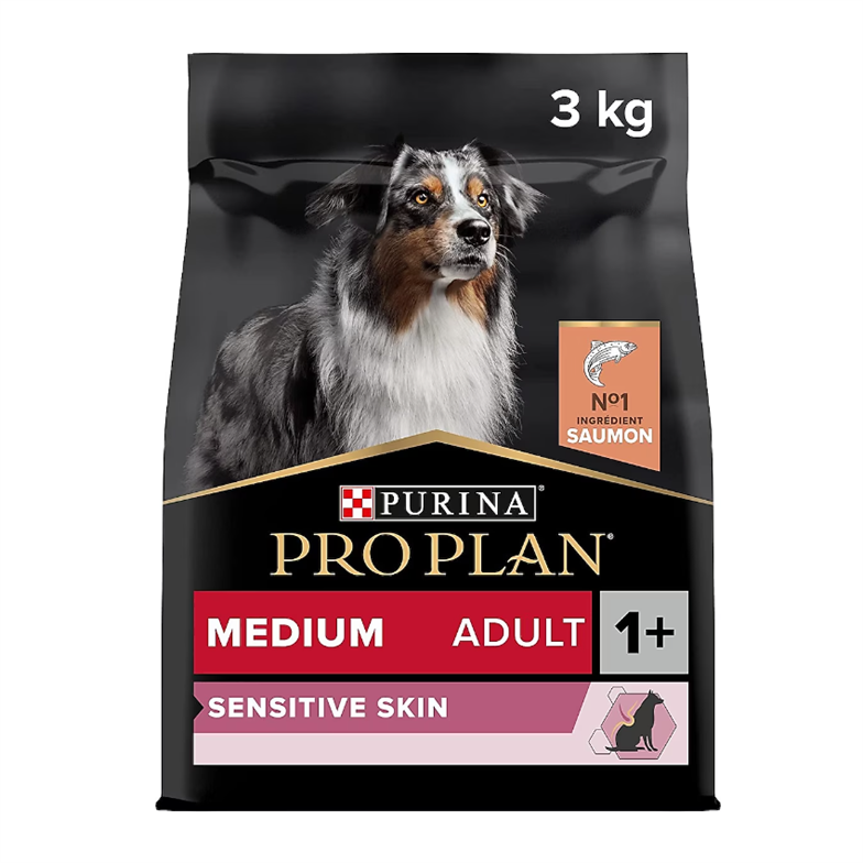 Pro Plan Sensitive Skin Medium Somonlu 3 kg Yetişkin Köpek Maması