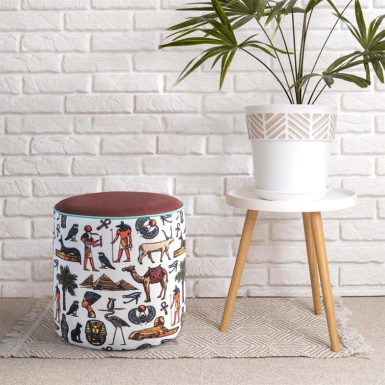 Puqqa Afrika Puf Desenli