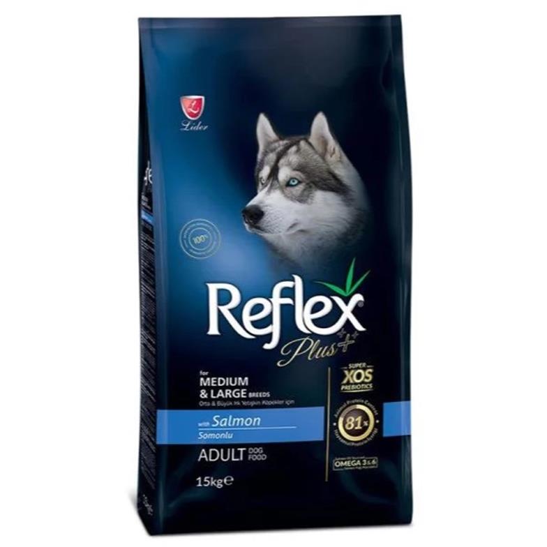 Reflex Plus Somonlu 15 kg Orta ve Büyük Irk Yetişkin Köpek Maması