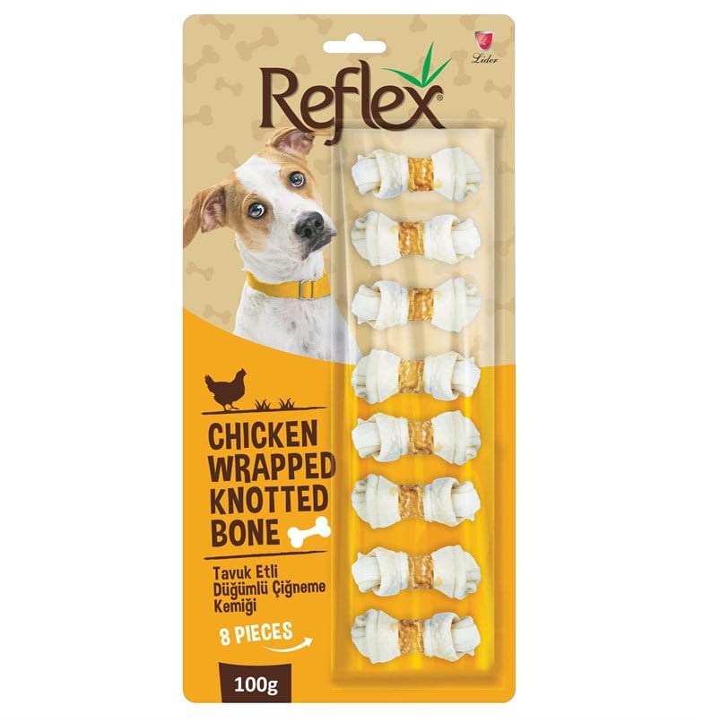 Reflex Tavuk Etli Düğümlü Kemik 8 Li 100 Gr