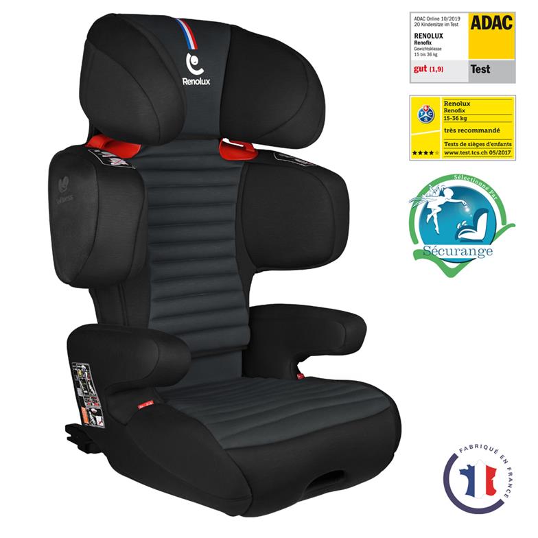 Renolux Renofix Softness Isofix 15-36 Kg Oto Koltuğu Siyah
